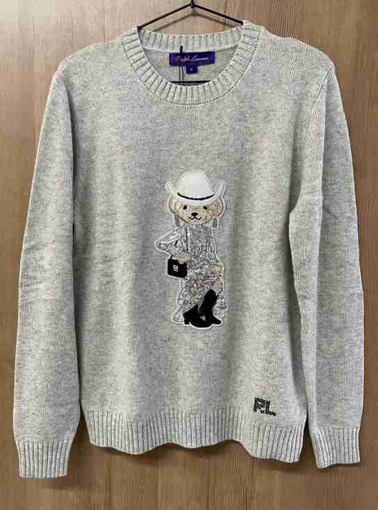 Polo Ralph Lauren Sweaters - Polo Ralph Lauren Western Cowgirl Polo Bear Crewneck Knit Sweater